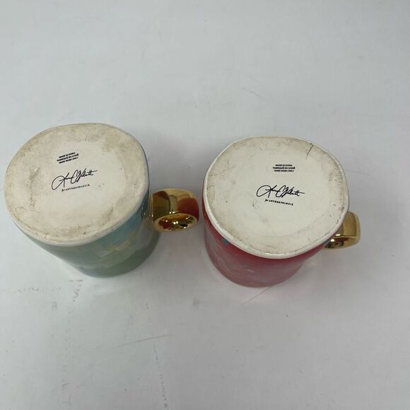 Anthropologie Winter Fauna Mug Set of 2 - Picture 5 of 6